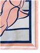 Pañuelo satinado estampado rosa
