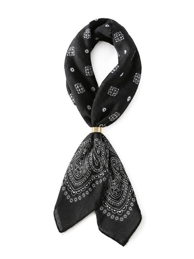 Pañuelo cuadrado bandana con aro metálico