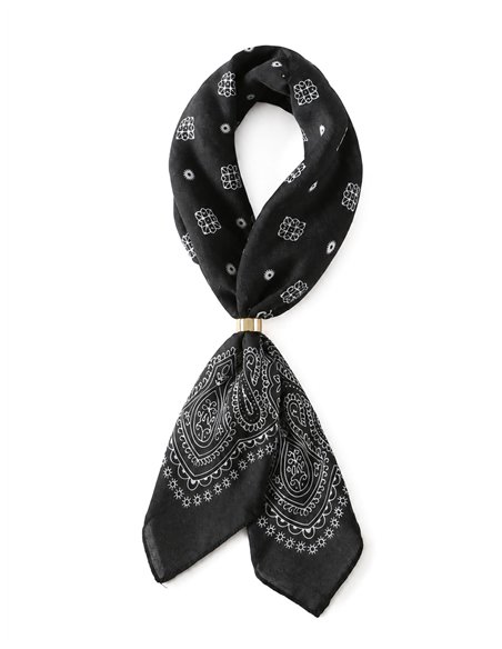 Pañuelo cuadrado bandana con aro metálico