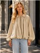 Bomber cuello camisero manga con volumen