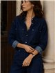 Conjunto camisa vaquera y pantalón wide leg