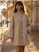 Chaqueta de algodón con cuello alto