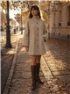 Chaqueta de algodón con cuello alto
