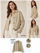 Chaqueta corta de algodón con botones