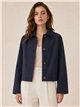 Chaqueta corta de algodón con botones