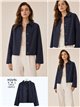 Chaqueta corta de algodón con botones