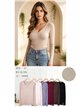 Jersey cuello pico con trenzado