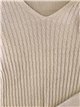 Jersey cuello pico con trenzado