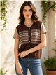 Chaleco de punto jacquard
