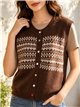 Chaleco de punto jacquard