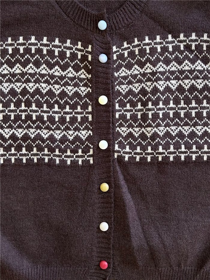 Chaleco de punto jacquard