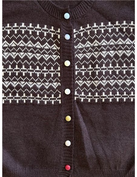 Chaleco de punto jacquard