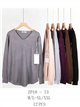 Jersey amplio cuello pico con strass