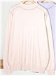 Jersey cuello alto con strass