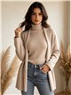 Conjunto cárdigan y top cuello vuelto