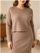 Conjunto Jersey con vestido canalé