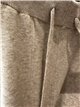 Pantalón wide leg de punto con cordón
