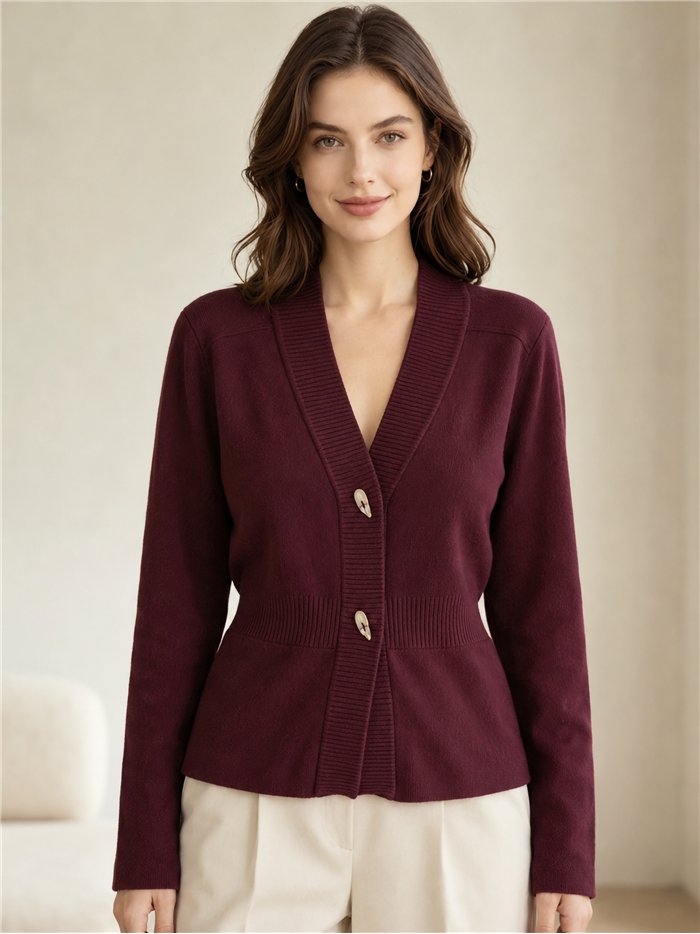 Chaqueta de punto detalle botones