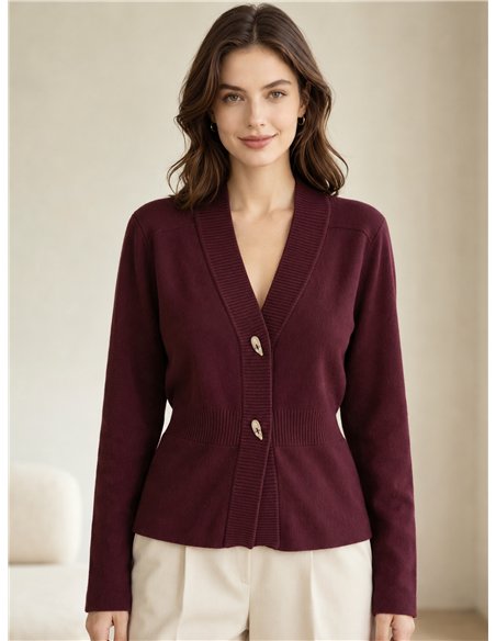 Chaqueta de punto detalle botones