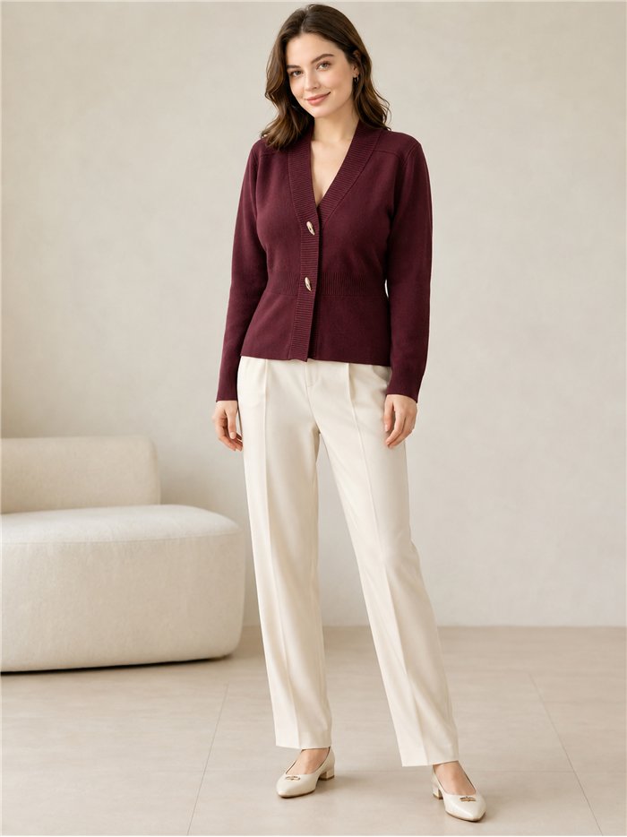 Chaqueta de punto detalle botones