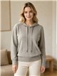 Sudadera de punto con capucha y cordón