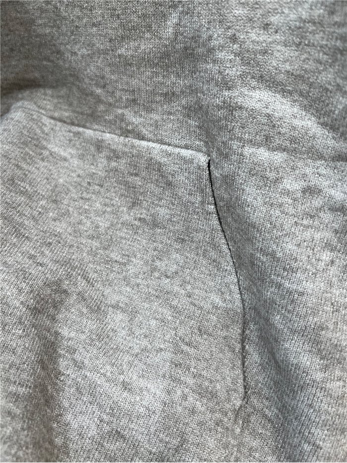 Hooded knit sweatshirt
