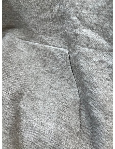 Hooded knit sweatshirt