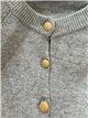 Chaqueta de punto con botones dorados