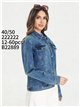 Chaqueta vaquera básica con bolsillos talla grande
