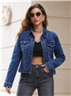Chaqueta vaquera con bordados de lazos