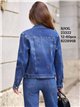Chaqueta vaquera con bordados florales