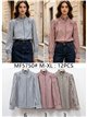 Camisa de rayas con cuello volante