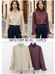 Camisa de rayas con cuello fruncido