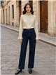 Camisa de rayas con cuello fruncido