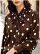 Blusa de lunares con lazada