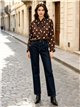 Blusa de lunares con lazada