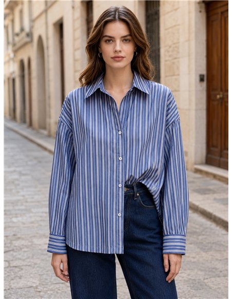 Camisa oversize de rayas