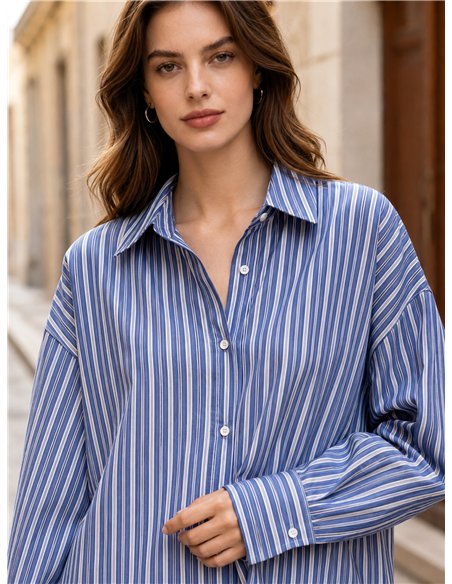 Camisa oversize de rayas
