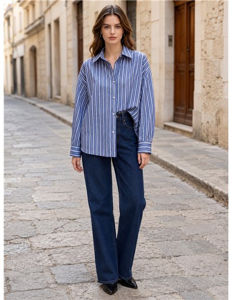 Camisa oversize de rayas