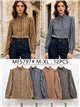 Camisa de rayas con cuello volante