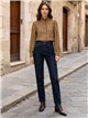Camisa de rayas con cuello volante