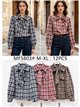 Blusa de cuadros con lazo grande
