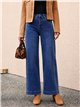 Jeans rectos con tachas lateral