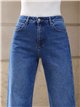 Jeans wide leg de tiro alto