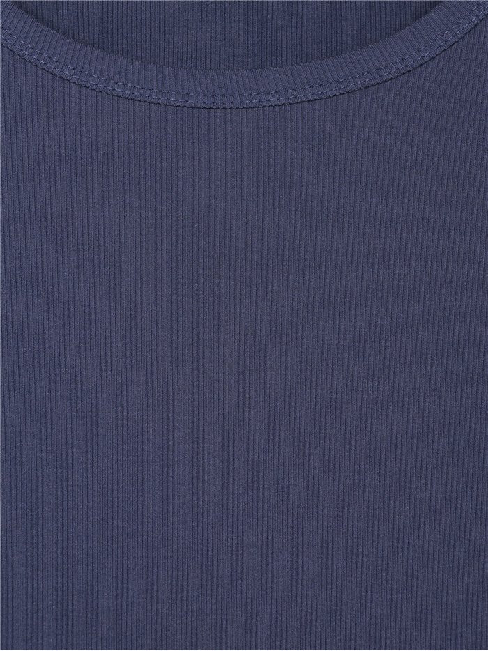 Long sleeve ribbed basic top