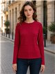 Strass-T-Shirt mit V-Ausschnitt
