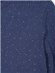 Strass-T-Shirt mit V-Ausschnitt