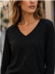 Sparkle rain v neck top