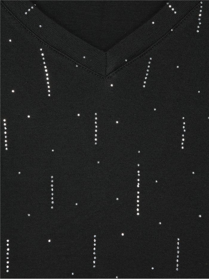 Sparkle rain v neck top