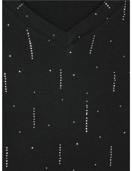 Sparkle rain v neck top